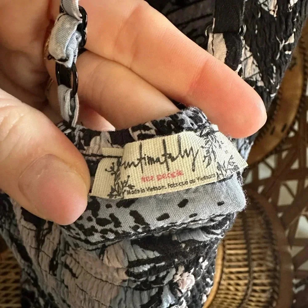 Free People Intimately Heat Wave Printed Maxi Handkerchief Slip Dress Size Small - Picture 6 of 10